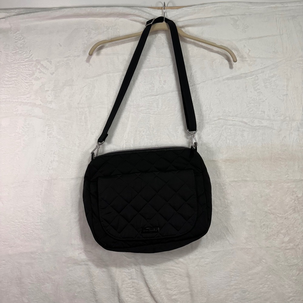 Vera Bradley Crossbody Bag Medium‎ Black Quilted